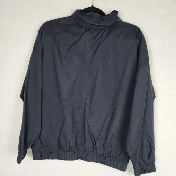 Fabletics Womens Track Jacket Oversized Hood Black Rain Hiking Campin Size Small - Picture 3 of 6